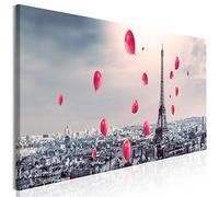 murando - Tableau décoratif ville 150x50 cm - Impression sur toile colorée - Décoration murale pour salon et chambre - France paysage urbain panorama paris tour eiffel d-C-0168-b-c