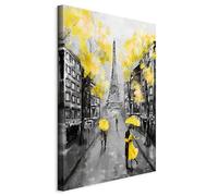 murando - Tableau décoratif ville 40x60 cm - Impression sur toile colorée - Décoration murale pour salon et chambre - Architecture france gens paris tendances rue tour eiffel d-C-0100-b-b