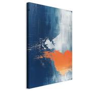 murando - Tableau Decoration Murale Abstrait Taches De Peinture 40x60 cm - Impression sur Toile avec Cadre - Art décoratif Moderne maison salon chambre - Tableau Mural a-H-10015-b-a