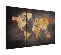 murando - Tableau Décoration Murale Chambre, Carte du Monde, 90x60 cm