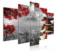 murando - Tableau en Verre Acrylique, Décoration Murale Japonais 200x100 cm | 5 Panneaux, 4 mm, Décoration Moderne Extérieure Jardin, Tableaux et Arts Décoratifs, Impression sur Verre, Panneau Mural