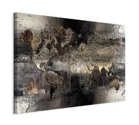 murando - Tableau Mural Décoration Moderne Chambre, d'abstraction, 90x60 cm | Clous Inclus, Impression sur Toile, Tableaux, Posters et Arts Décoratifs, Cartes de Continents Fond de Texture du Monde