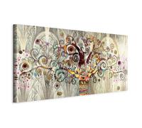 murando - Tableau Mural Décoration Moderne Chambre, Gustav Klimt, 80x40 cm | Clous Inclus, Impression sur Toile, Tableaux, Posters et Arts Décoratifs, Abstraction Artistique Arbres Coloré Plantes