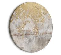murando Tableau Rond Abstrait 80x80 cm 1 panneau impression sur toile tableaux décoration murale photo image artistique photographie graphique béton Natur Arbres Oiseaux comme peint a-A-10287-bc-a