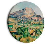 murando Tableau Rond Paul Cézanne 40x40 cm 1 panneau impression sur toile tableaux décoration murale photo image artistique photographie graphique Montagnes du Saint Victoria Paysage l-G-10024-bc-a