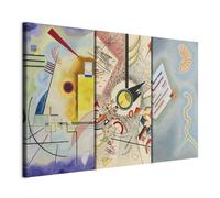 murando - Tableau triptyque mural ensemble de 3 pièces 120x80 cm - Impression sur toile pour salon et chambre - Peinture Abstraite De La Composition Grise De Vasily Par Kandinsky l-G-10408-b-a