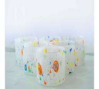 MurArt Lot de 6 verres de 300 ml, collection Tower en verre soufflé à la main, fabriqué en Italie