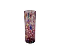 MurArt Vase de Murano ALT. 24 CM Collection Tower en verre soufflé à la main en fabrication artisanale Made in Italy (Pot Aametista)