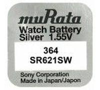 MURATA 364 SR621SW Watch Battery Silver 1,55V LOT DE 10 PILES