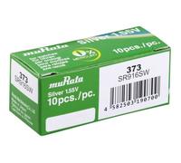Murata SR916SW-PBWW Lot de 10 Piles Bouton 373 oxyde d'argent 30 mAh 1,55 V