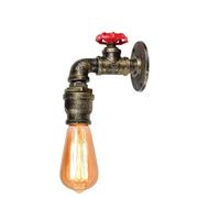 Murau industriel Light Iron Pipe d'eau rétro Loft Lampe murale Vintage E27 Éclairage Indoor Lighting Decor