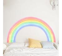 Muraux Arc en Ciel Sticker, DIY Autocollant Mural Arc en Ciel, Décoration Murale Adhésive Arc-en-Ciel, Grand Arc-en-ciel Mur Décalcomanies pour Enfants Chambre Étude Bébé Crèche