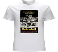 Murder by Death Cool 70's Comedy Vintage Movie Poster Fan Men's T Shirt Unisex Cotton Tee White S