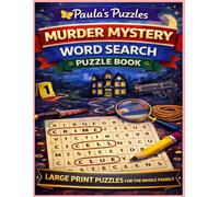 Murder Mystery Word Search Puzzle Book - LARGE PRINT Edition: Relaxing Puzzles for The Whole Family
