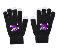 Murders Cyn N J V Gants d'hiver Gants De Course Chauds À Écran Tactile Gants De Course Légers, Coupe-Vent Et Antidérapants pour L'extérieur (Noir-2)
