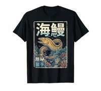 Murène Art Japonais Plongée en Aquarium T-Shirt Graphique avec Valeur
