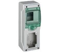 Mureva - mini coffret pour prises - 98 x 248 mm - 4 modules - 1 ouverture - 13150M