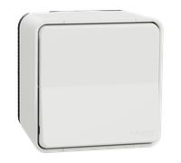 Mureva Styl - Bouton Poussoir - complet saillie - IP55 -IK08 connex auto - blanc - SCHNEIDER ELECTRIC - MUR39026
