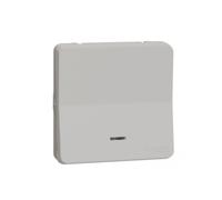Schneider Electric Bouton poussoir porte-étiquette Mureva Styl composable MUR39129 IP55 IK08 Blanc