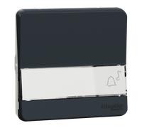 Mureva Styl - Bouton poussoir porte-etiquette - composable - IP55 - IK08 - gris - SCHNEIDER ELECTRIC - MUR34029
