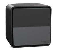 Mureva Styl - Bouton poussoir - saillie - IP55 - IK08 - connexion auto - gris - SCHNEIDER ELECTRIC - MUR35026