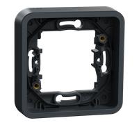 Mureva Styl - Cadre 1 poste - encastré - IP55 - IK08 - gris - SCHNEIDER ELECTRIC - MUR34107