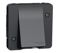 Mureva Styl - Sortie de câble - composable - IP55 IK08 - connexion auto - gris - SCHNEIDER ELECTRIC - MUR37931