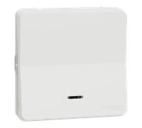 Schneider Electric Bouton va-et-vient lumineux composable Mureva Styl 1 poste IP55 IK08 blanc