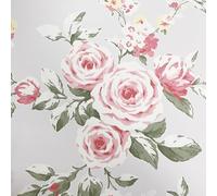 Muriva Catherine Lansfield Canterbury Papier peint Motif floral Rouge/gris