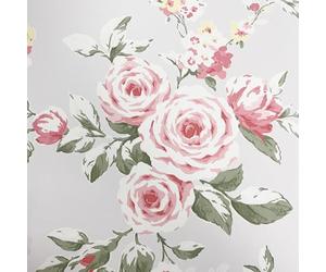 Muriva Catherine Lansfield Canterbury Papier peint Motif floral Rouge/gris
