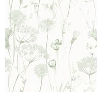 Muriva Catherine Lansfield Papier peint Motif floral Vert sauge