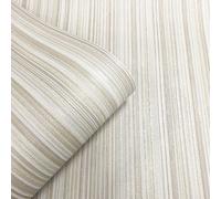 Papier Peint Rayures Venezia M66517 Tissu Tissé Naturel Vinyle Métallique Muriva