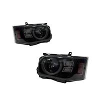 MURKKD Phares LED for voiture compatibles avec Toyota HIACE 2005-2018, style Defender, ensemble de phares complets, kit d'accessoires for lentilles projecteur(Left steering wheel)