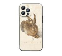 MURLEBAY Coque de protection pour iPhone 14 Pro, jeune lièvre par Albrecht Durer, étui de téléphone cool animal, housse de téléphone vintage célèbre pour iPhone 14 Pro (6,1 pouces)