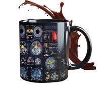 Murman Tasse Pilote Cadeau, Tasse À Café Amusante En Céramique Édition Pilote, Tasses À Café De Tableau De Bord D'avion, Tasses En Céramique Fantaisie Pour Thé, Jus, Lait, Cappuccino, Cacao