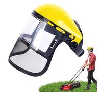Murman Visière De Protection Du Visage Avce Grillagée, Casque De Sécurité Réutilisable Casque De Protection Pour Tronçonneuse, Écran De Protection Faciale Pour Tondeuse Et Brushcutting