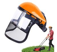 Murman Visière De Protection Du Visage Avce Grillagée, Casque De Sécurité Réutilisable Casque De Protection Pour Tronçonneuse, Écran De Protection Faciale Pour Tondeuse Et Brushcutting