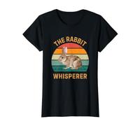 murmure de Lapin T-Shirt Graphique avec Valeur, Femme, Noir, XL