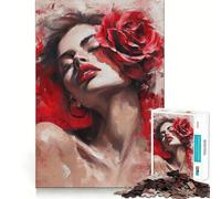 Murmure de Romance Puzzle de 1000 pièces pour Adolescents Jeu de mémoire Système de Verrouillage sécurisé Pas de pièces Qui se détachent pour Les Voyages (50x75cm)