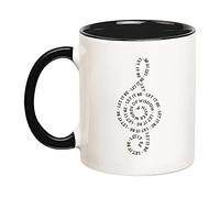 Murmure Des Paroles De Sagesse Laisse Faire Mug À Café Céramique Tasses À Thé Avec Anse Tasse Pour Cacao Bureau Cappuccino 330Ml