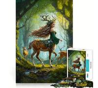 Murmures dans la forêt Sauvage Puzzle de 1000 pièces pour Adultes Jeu de logique Découpe de précision Bords Lisses pour Les réunions de Famille (38x52cm)