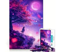 Murmures de la Lune Puzzle 1000 pièces Jeu Amusant Technologie de découpe Laser avancée Jouet d'intérieur pour Les fêtes (38x52cm)