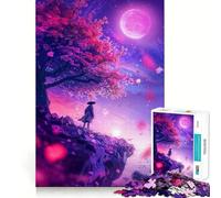 Murmures de la Lune Puzzle de 1000 pièces pour Adolescents Jeu de Concentration mentale Découpe de précision Bords Lisses pour Les fêtes (50x75cm)