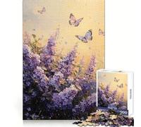 Murmures de Lilas︰ Danse des Papillons au crépuscule Puzzle de 1000 pièces pour Adultes, Exercice Mental, Loisirs et Pleine Conscience, Cadeau spécial Snug Lock (50x75cm)