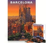 Murmures de Pierre au crépuscule rétro Puzzle 1000 pièces pour Adultes pour stimuler l'esprit, se détendre et se divertir Verrouillage sécurisé Idée Cadeau de Noël (38x26cm)