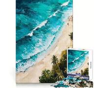 Murmures des Vagues Puzzle de 1000 pièces pour Adolescents Pensée Claire, Engagement Doux, Assemblage Ferme, Joli Cadeau (50x75cm)