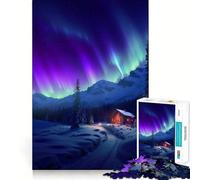 Murmures d'hiver Puzzle de 1000 pièces pour Adolescents Stimulation mentale Activité de découpage de Haute précision et de détente (38x52cm)