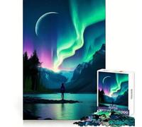 Murmures du Nord Puzzle de 1000 pièces pour Adultes Stimulation Cognitive Évasion méditative pour Les fêtes (38x26cm)