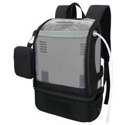 MUROCEA Sac à Dos pour concentrateurs d'oxygène - Sac POC Compatible avec Inogen One G3 & G5, Inogen Rove 6, Portable, avec Bandes réfléchissantes (Black)