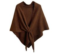 Murou Fashion Shawl Wraps for Women - Wool Blend Cashmere Feel Pashmina Scarf, Warm Triangle Cape Cardigan Blanket Shawl for Autumn Winter Gifts